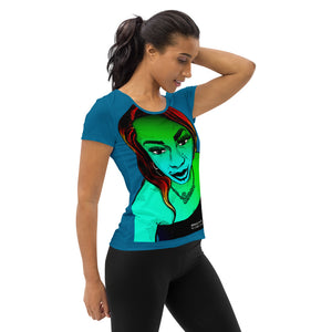 Monica Owens - Women's Athletic T-shirt - by Charis Felice